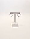Brinco Vivara ouro branco 18K