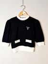 Blusa Cropped Prada tricot