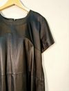 Vestido Juliana Sanmartin couro