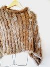 Poncho em pele