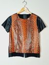 Blusa em couro