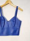 Blusa Cropped St. Trois couro