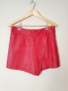 Shorts Saia Tannerie couro