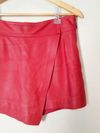 Shorts Saia Tannerie couro