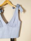 Blusa Cropped St. Trois couro