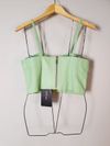 Top Cropped St. Trois couro
