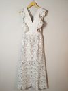 Vestido Mixed couro