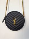 Bolsa YSL Vinyle Round Crossbody 