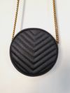 Bolsa YSL Vinyle Round Crossbody 