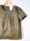 Blusa Clé couro