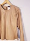 Blusa Francy Vasconcelos couro