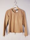 Blusa Francy Vasconcelos couro