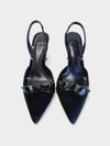 Sapato Clarita Slingback Stiletto Flare