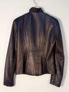 Jaqueta Elie Tahari couro 