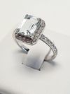 Anel Rosa Leal ouro branco