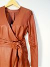 Vestido Animale couro         