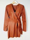Vestido Animale couro         