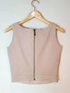 Blusa Cropped St. Trois couro