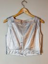 Blusa Cropped St. Trois couro