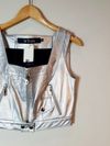 Blusa Cropped St. Trois couro