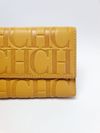 Carteira Carolina Herrera Monogram Flap Wallet 