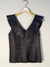 Blusa Zinnia couro