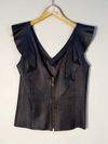 Blusa Zinnia couro