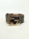 Cinto Gucci Interlocking G Logo Belt 