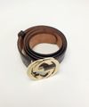 Cinto Gucci Interlocking G Logo Belt 
