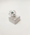 Anel em ouro branco 18K
