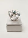 Anel em ouro branco 18K