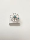 Anel em ouro branco 18K