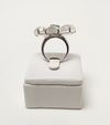 Anel em ouro branco 18K