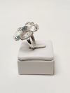 Anel em ouro branco 18K