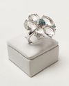 Anel em ouro branco 18K