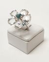 Anel em ouro branco 18K