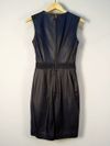 Vestido Carina Duek couro
