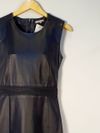 Vestido Carina Duek couro