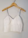 Blusa Cropped Tannerie couro