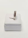 Meia Aliança em ouro branco 18K