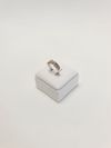 Meia Aliança em ouro branco 18K