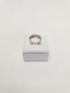 Meia Aliança em ouro branco 18K