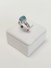 Anel em ouro branco 18K