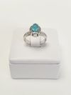Anel em ouro branco 18K