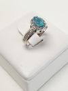 Anel em ouro branco 18K