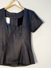 Blusa Tássia Ely couro