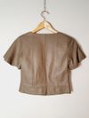 Blusa Cris Capoani couro