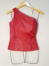 Blusa Camila Brum couro