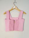 Blusa Cropped Mixed