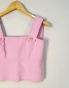 Blusa Cropped Mixed